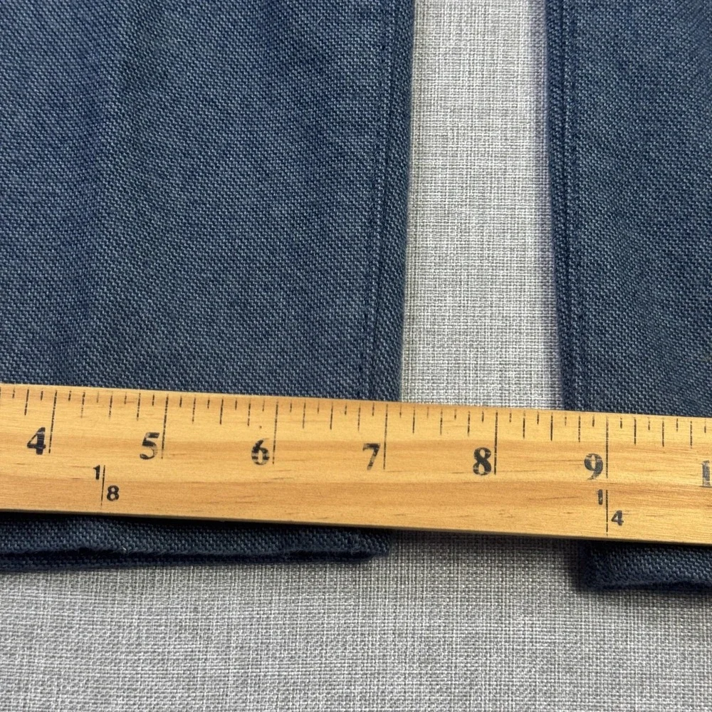 ASH & ERIE Pants Mens 31x28 Blue Chino Regular Fit Flat Front Pockets Stretch